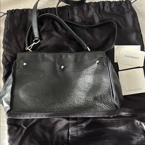 Yves Saint Laurent Black Leather Handbag - Picture 4 of 9